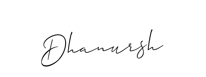 Make a short Dhanursh signature style. Manage your documents anywhere anytime using Allison_Script. Create and add eSignatures, submit forms, share and send files easily. Dhanursh signature style 2 images and pictures png