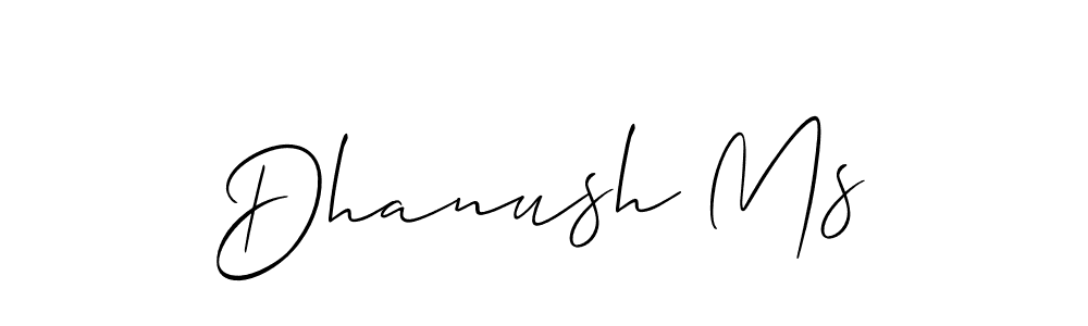 if you are searching for the best signature style for your name Dhanush Ms. so please give up your signature search. here we have designed multiple signature styles  using Allison_Script. Dhanush Ms signature style 2 images and pictures png