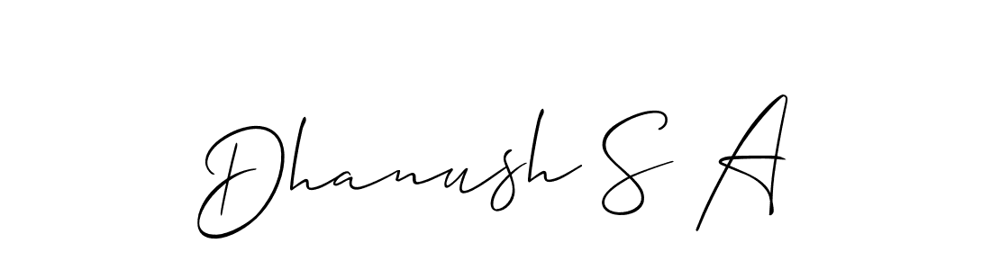 Here are the top 10 professional signature styles for the name Dhanush S A. These are the best autograph styles you can use for your name. Dhanush S A signature style 2 images and pictures png