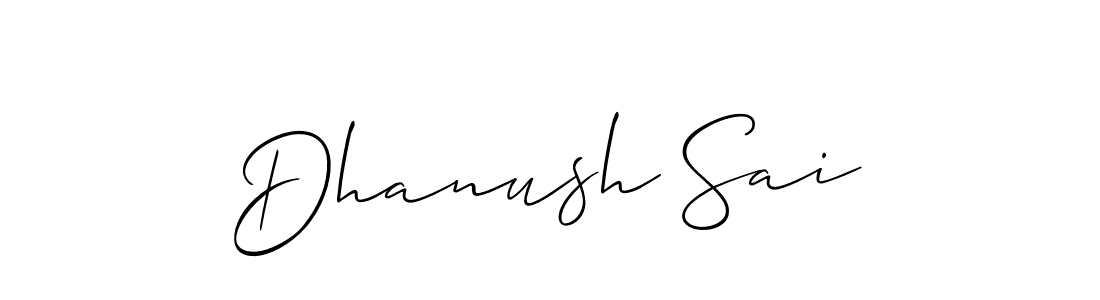 if you are searching for the best signature style for your name Dhanush Sai. so please give up your signature search. here we have designed multiple signature styles  using Allison_Script. Dhanush Sai signature style 2 images and pictures png