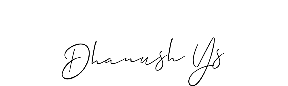 How to Draw Dhanush Ys signature style? Allison_Script is a latest design signature styles for name Dhanush Ys. Dhanush Ys signature style 2 images and pictures png