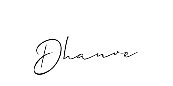 if you are searching for the best signature style for your name Dhanve. so please give up your signature search. here we have designed multiple signature styles  using Allison_Script. Dhanve signature style 2 images and pictures png