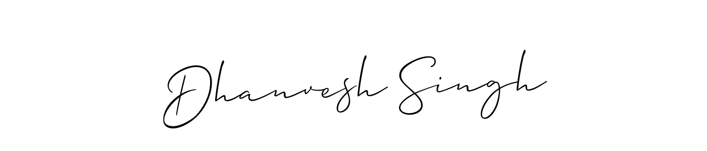 Make a short Dhanvesh Singh signature style. Manage your documents anywhere anytime using Allison_Script. Create and add eSignatures, submit forms, share and send files easily. Dhanvesh Singh signature style 2 images and pictures png