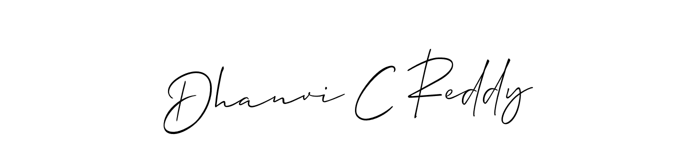 This is the best signature style for the Dhanvi C Reddy name. Also you like these signature font (Allison_Script). Mix name signature. Dhanvi C Reddy signature style 2 images and pictures png