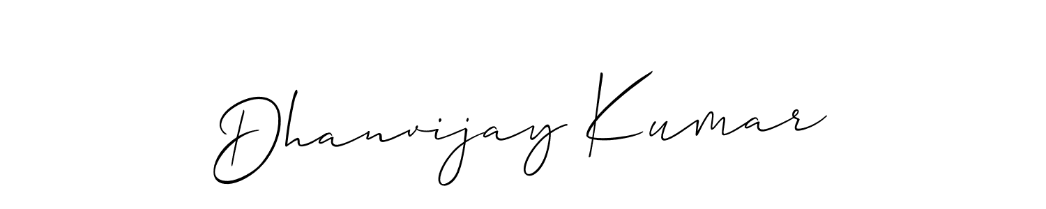 This is the best signature style for the Dhanvijay Kumar name. Also you like these signature font (Allison_Script). Mix name signature. Dhanvijay Kumar signature style 2 images and pictures png