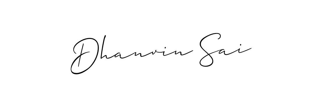 You can use this online signature creator to create a handwritten signature for the name Dhanvin Sai. This is the best online autograph maker. Dhanvin Sai signature style 2 images and pictures png