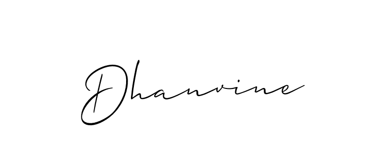 Similarly Allison_Script is the best handwritten signature design. Signature creator online .You can use it as an online autograph creator for name Dhanvine. Dhanvine signature style 2 images and pictures png