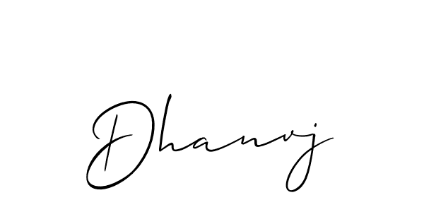 It looks lik you need a new signature style for name Dhanvj. Design unique handwritten (Allison_Script) signature with our free signature maker in just a few clicks. Dhanvj signature style 2 images and pictures png