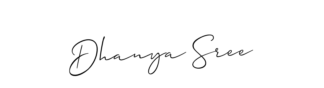 Best and Professional Signature Style for Dhanya Sree. Allison_Script Best Signature Style Collection. Dhanya Sree signature style 2 images and pictures png