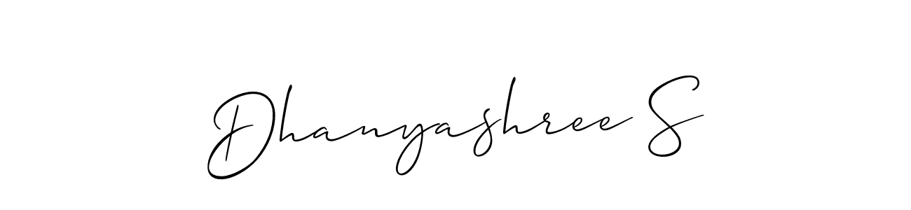Similarly Allison_Script is the best handwritten signature design. Signature creator online .You can use it as an online autograph creator for name Dhanyashree S. Dhanyashree S signature style 2 images and pictures png
