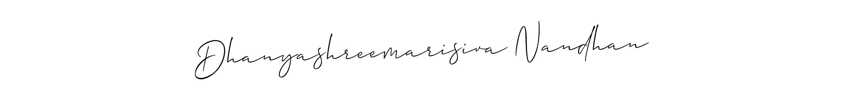 Best and Professional Signature Style for Dhanyashreemarisiva Nandhan. Allison_Script Best Signature Style Collection. Dhanyashreemarisiva Nandhan signature style 2 images and pictures png