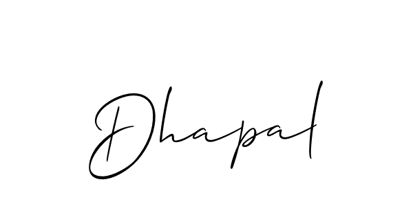 Also You can easily find your signature by using the search form. We will create Dhapal name handwritten signature images for you free of cost using Allison_Script sign style. Dhapal signature style 2 images and pictures png
