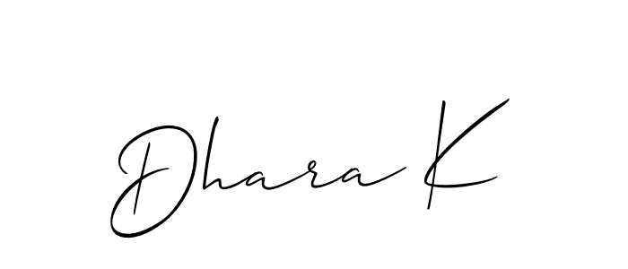 Once you've used our free online signature maker to create your best signature Allison_Script style, it's time to enjoy all of the benefits that Dhara K name signing documents. Dhara K signature style 2 images and pictures png