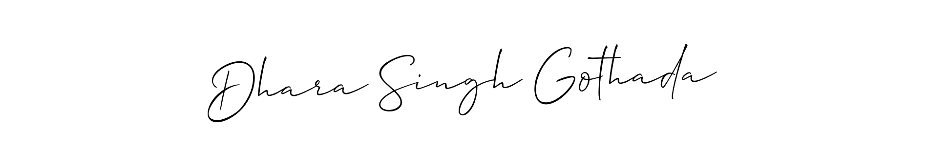 Also You can easily find your signature by using the search form. We will create Dhara Singh Gothada name handwritten signature images for you free of cost using Allison_Script sign style. Dhara Singh Gothada signature style 2 images and pictures png