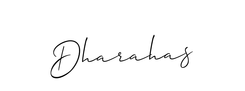It looks lik you need a new signature style for name Dharahas. Design unique handwritten (Allison_Script) signature with our free signature maker in just a few clicks. Dharahas signature style 2 images and pictures png
