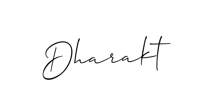 You should practise on your own different ways (Allison_Script) to write your name (Dharakt) in signature. don't let someone else do it for you. Dharakt signature style 2 images and pictures png