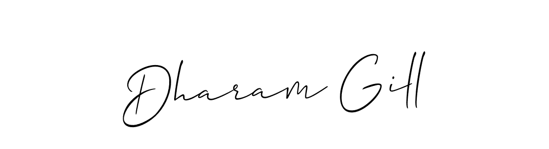 Similarly Allison_Script is the best handwritten signature design. Signature creator online .You can use it as an online autograph creator for name Dharam Gill. Dharam Gill signature style 2 images and pictures png