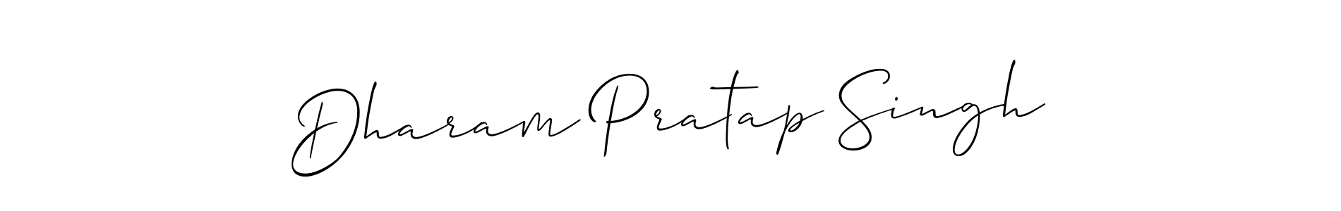 How to Draw Dharam Pratap Singh signature style? Allison_Script is a latest design signature styles for name Dharam Pratap Singh. Dharam Pratap Singh signature style 2 images and pictures png