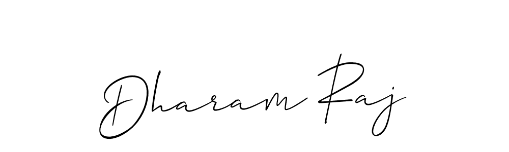 Dharam Raj stylish signature style. Best Handwritten Sign (Allison_Script) for my name. Handwritten Signature Collection Ideas for my name Dharam Raj. Dharam Raj signature style 2 images and pictures png