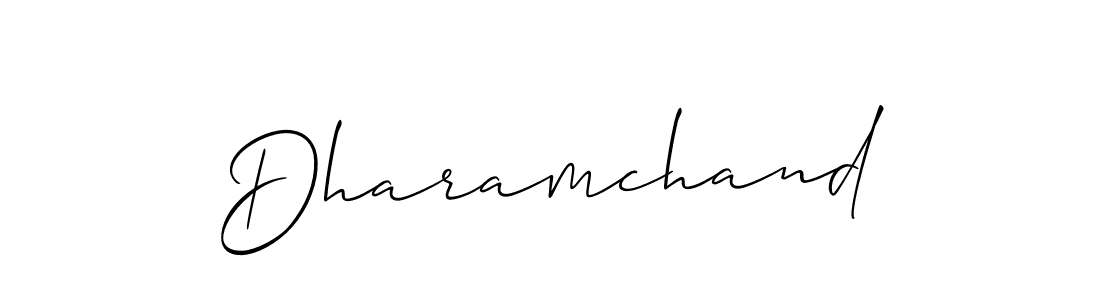 Dharamchand stylish signature style. Best Handwritten Sign (Allison_Script) for my name. Handwritten Signature Collection Ideas for my name Dharamchand. Dharamchand signature style 2 images and pictures png