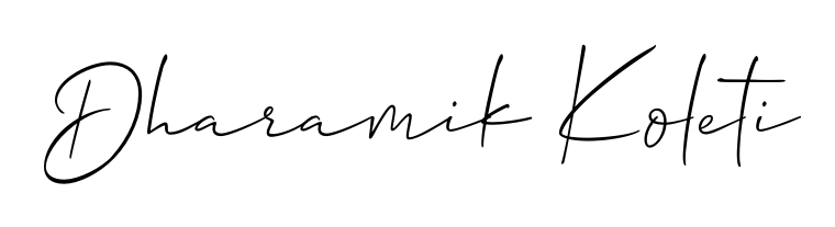 Download transparent PNG signature for name Dharamik Koleti styled with Allison_Script font. Ready to paste directly into PDF and Word agreements. Dharamik Koleti signature style 2 images and pictures png