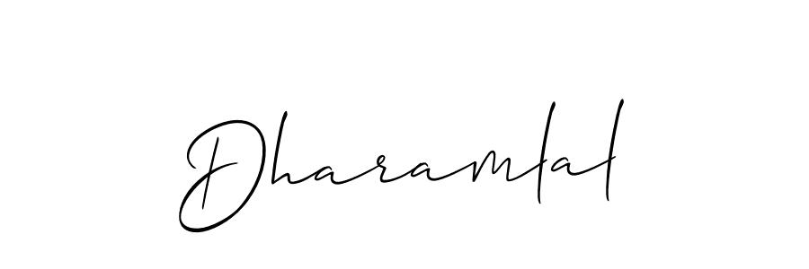Make a short Dharamlal signature style. Manage your documents anywhere anytime using Allison_Script. Create and add eSignatures, submit forms, share and send files easily. Dharamlal signature style 2 images and pictures png