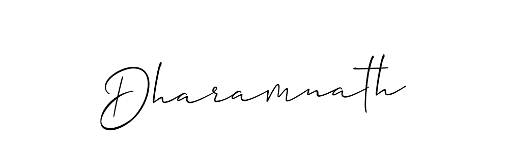 The best way (Allison_Script) to make a short signature is to pick only two or three words in your name. The name Dharamnath include a total of six letters. For converting this name. Dharamnath signature style 2 images and pictures png