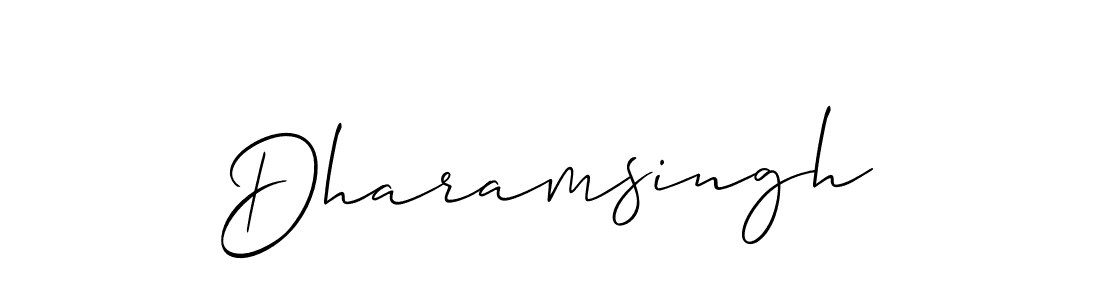 Similarly Allison_Script is the best handwritten signature design. Signature creator online .You can use it as an online autograph creator for name Dharamsingh. Dharamsingh signature style 2 images and pictures png