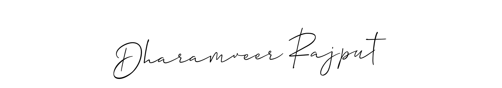 Make a beautiful signature design for name Dharamveer Rajput. With this signature (Allison_Script) style, you can create a handwritten signature for free. Dharamveer Rajput signature style 2 images and pictures png