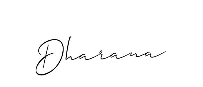 Allison_Script is a professional signature style that is perfect for those who want to add a touch of class to their signature. It is also a great choice for those who want to make their signature more unique. Get Dharana name to fancy signature for free. Dharana signature style 2 images and pictures png