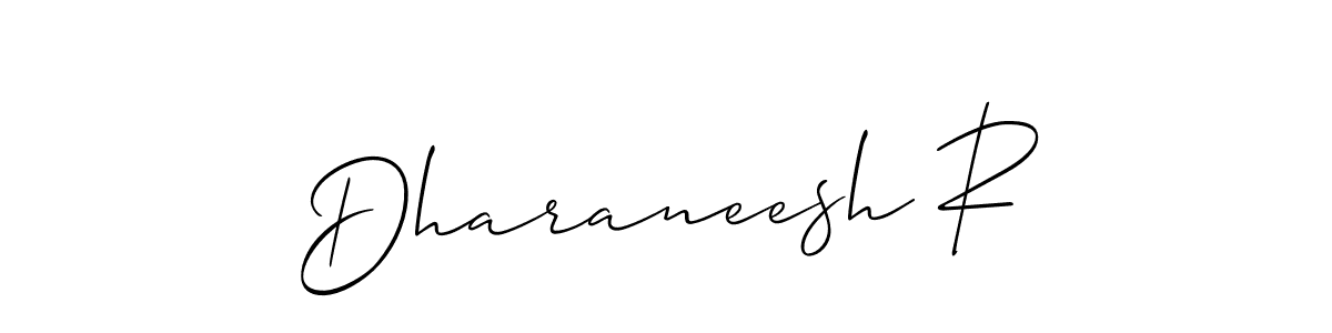 Best and Professional Signature Style for Dharaneesh R. Allison_Script Best Signature Style Collection. Dharaneesh R signature style 2 images and pictures png