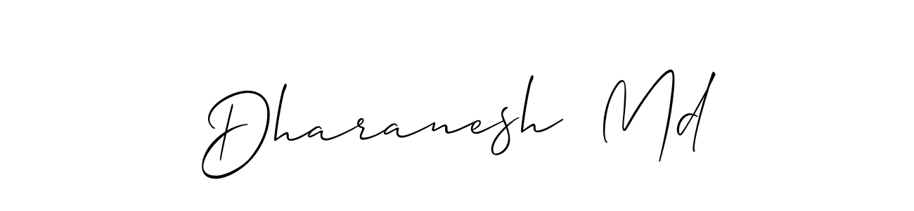 Design your own signature with our free online signature maker. With this signature software, you can create a handwritten (Allison_Script) signature for name Dharanesh  Md. Dharanesh  Md signature style 2 images and pictures png