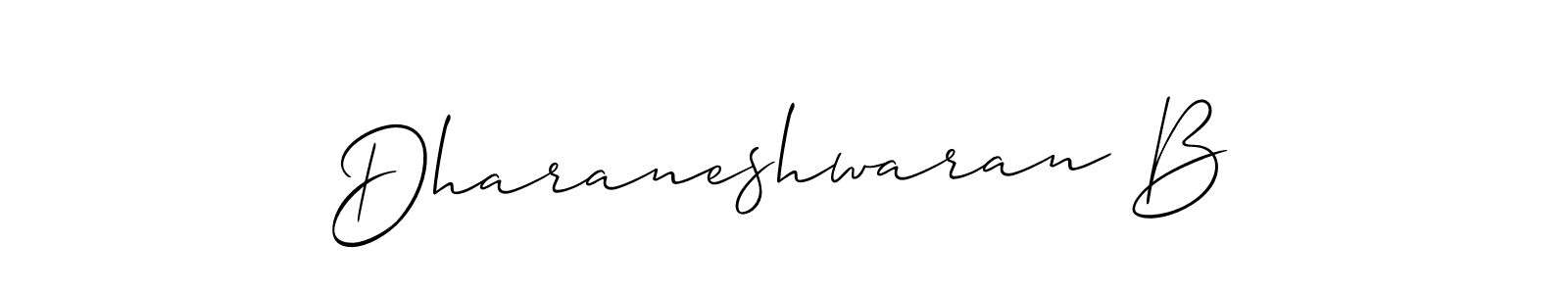 Best and Professional Signature Style for Dharaneshwaran B. Allison_Script Best Signature Style Collection. Dharaneshwaran B signature style 2 images and pictures png