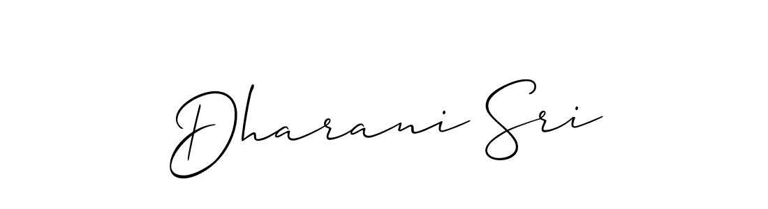 How to make Dharani Sri name signature. Use Allison_Script style for creating short signs online. This is the latest handwritten sign. Dharani Sri signature style 2 images and pictures png