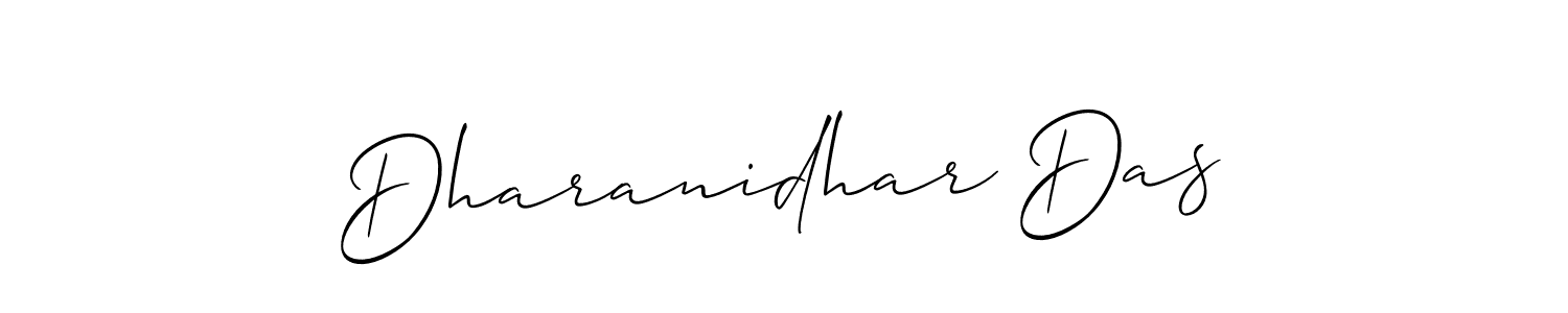 Allison_Script is a professional signature style that is perfect for those who want to add a touch of class to their signature. It is also a great choice for those who want to make their signature more unique. Get Dharanidhar Das name to fancy signature for free. Dharanidhar Das signature style 2 images and pictures png