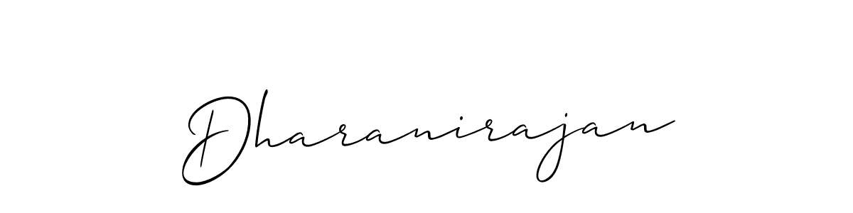 You should practise on your own different ways (Allison_Script) to write your name (Dharanirajan) in signature. don't let someone else do it for you. Dharanirajan signature style 2 images and pictures png