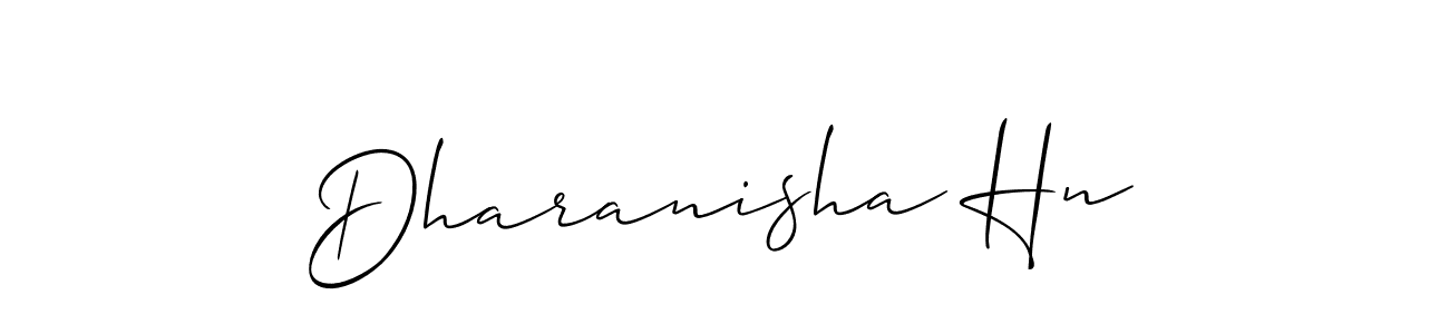 Similarly Allison_Script is the best handwritten signature design. Signature creator online .You can use it as an online autograph creator for name Dharanisha Hn. Dharanisha Hn signature style 2 images and pictures png