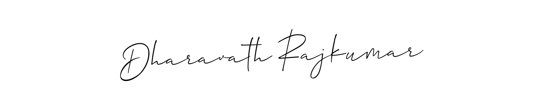 Make a short Dharavath Rajkumar signature style. Manage your documents anywhere anytime using Allison_Script. Create and add eSignatures, submit forms, share and send files easily. Dharavath Rajkumar signature style 2 images and pictures png