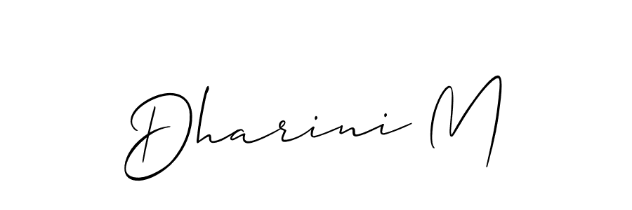 Make a beautiful signature design for name Dharini M. Use this online signature maker to create a handwritten signature for free. Dharini M signature style 2 images and pictures png