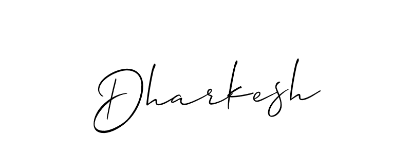 Design your own signature with our free online signature maker. With this signature software, you can create a handwritten (Allison_Script) signature for name Dharkesh. Dharkesh signature style 2 images and pictures png