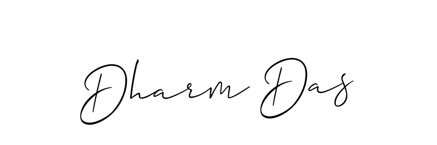 Make a beautiful signature design for name Dharm Das. With this signature (Allison_Script) style, you can create a handwritten signature for free. Dharm Das signature style 2 images and pictures png