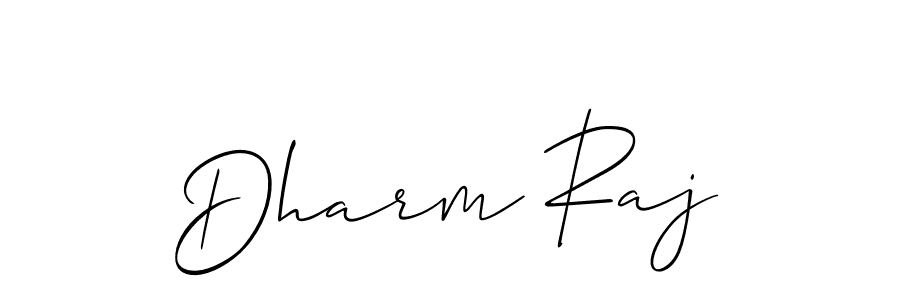 How to make Dharm Raj name signature. Use Allison_Script style for creating short signs online. This is the latest handwritten sign. Dharm Raj signature style 2 images and pictures png