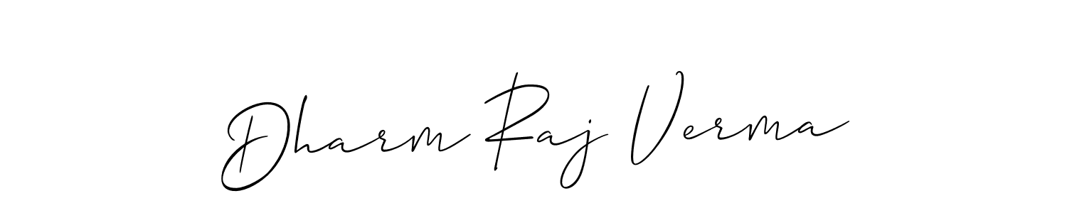 This is the best signature style for the Dharm Raj Verma name. Also you like these signature font (Allison_Script). Mix name signature. Dharm Raj Verma signature style 2 images and pictures png
