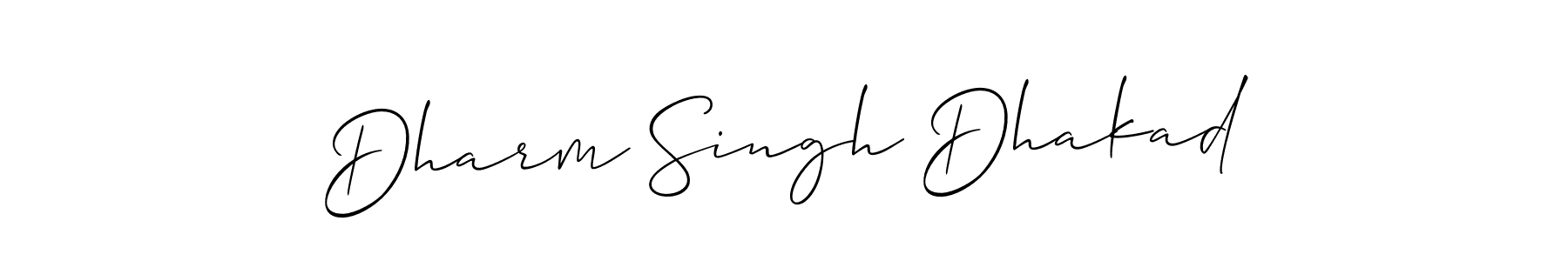 How to make Dharm Singh Dhakad name signature. Use Allison_Script style for creating short signs online. This is the latest handwritten sign. Dharm Singh Dhakad signature style 2 images and pictures png