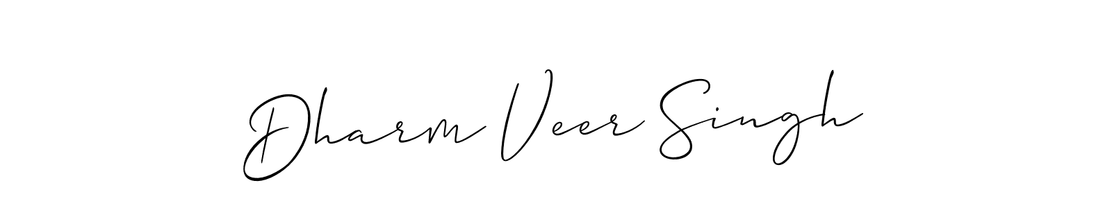 Dharm Veer Singh stylish signature style. Best Handwritten Sign (Allison_Script) for my name. Handwritten Signature Collection Ideas for my name Dharm Veer Singh. Dharm Veer Singh signature style 2 images and pictures png