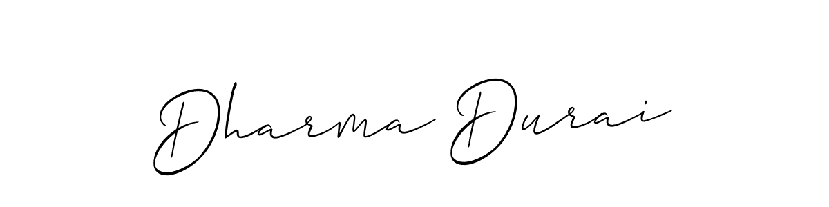Make a beautiful signature design for name Dharma Durai. With this signature (Allison_Script) style, you can create a handwritten signature for free. Dharma Durai signature style 2 images and pictures png
