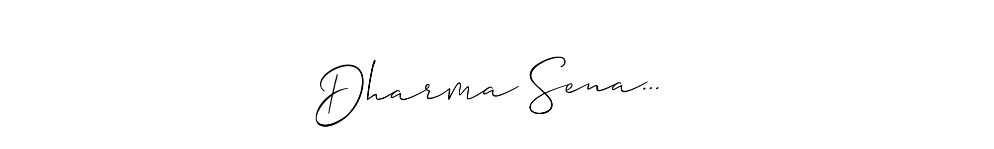 You should practise on your own different ways (Allison_Script) to write your name (Dharma Sena...❤️) in signature. don't let someone else do it for you. Dharma Sena...❤️ signature style 2 images and pictures png