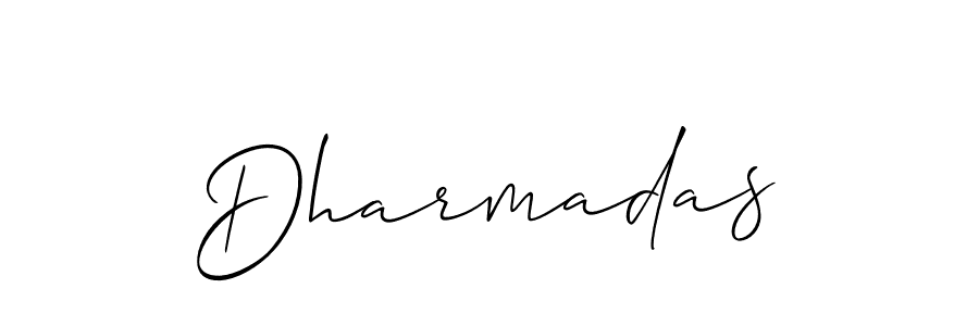 Dharmadas stylish signature style. Best Handwritten Sign (Allison_Script) for my name. Handwritten Signature Collection Ideas for my name Dharmadas. Dharmadas signature style 2 images and pictures png