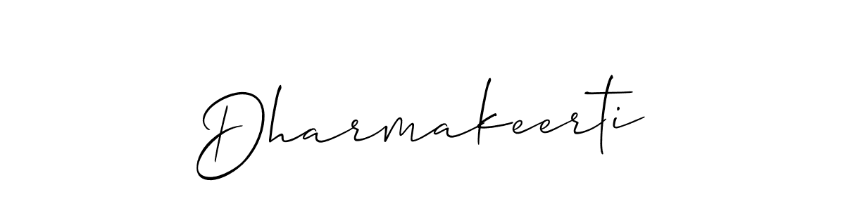 How to make Dharmakeerti name signature. Use Allison_Script style for creating short signs online. This is the latest handwritten sign. Dharmakeerti signature style 2 images and pictures png