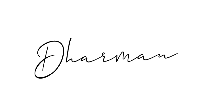 It looks lik you need a new signature style for name Dharman. Design unique handwritten (Allison_Script) signature with our free signature maker in just a few clicks. Dharman signature style 2 images and pictures png